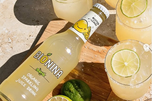 Bionina Organic Sparkling Juice.